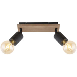 Lampa sufitowa JOSELLA 54033-2 Globo reflektorki czarne drewno
