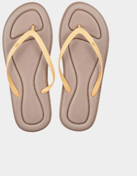 Japonki plażowe na lato damskie 4F 4FMM00FFLIF020A-82S Brązowy