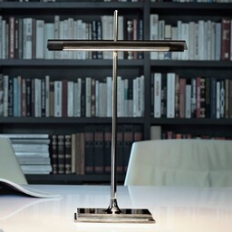 FLOS Lampa stołowa LED GOLDMAN, możliwość ściemniania, aluminiowy