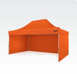 Namiot imprezowy 3x4,5m - bez ścian - Pomarańczowy