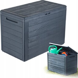 Skrzynia Ogrodowa Na Balkon Taras Schowek Box Antracyt