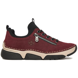 Sneakersy Rieker 45973-36 Bordowy