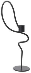 Ferm Living - Valse Świecznik High Black