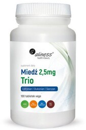 ALINESS Miedź trio 2,5 mg - 100 tabletek