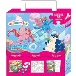 Moje Jednorożce Układaj i koloruj 1