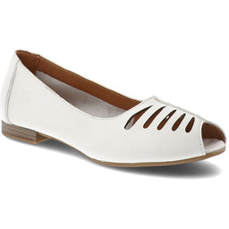 Maciejka Baleriny damskie, cholewka ze skóry naturalnej