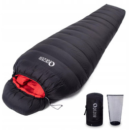 Qezer Śpiwór puchowy Lekki zimowy śpiwór Outdoor -8°C