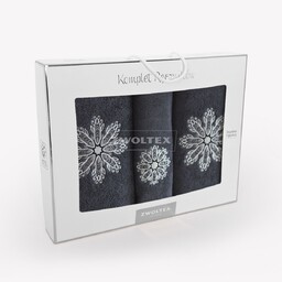 Zwoltex Komplet ręczników w pudełku 3 szt Rozeta