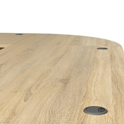 Biurko narożne dąb sonoma / szare mat 230