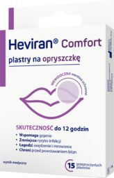 Heviran Comfort, plastry na opryszczkę, 15 sztuk