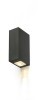 NICK II kinkiet zewnętrzny czarny 230V LED 2x3W