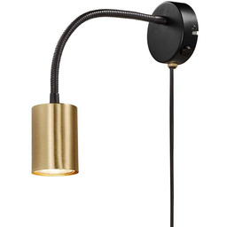 Lampa Ścienne Nordlux, złoty mosiężny, metal