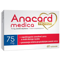 Anacard Medica Protect 75mg, Lek zapobiegający zawałom serca