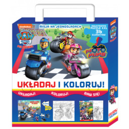 Psi Patrol Układaj i koloruj Misja na jednośladach