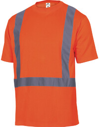 DELTA PLUS FEEDER T-SHIRT OSTRZEGAWCZY Z POLIESTRU (75%)