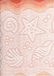 Greno Ręcznik Flora Ocean 70x140 brzoskwiniowy bawełniany frotte