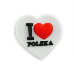 Magnes gumowy - I love Polska