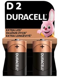 DURACELL Baterie D LR20 Extra Life (2 szt.)