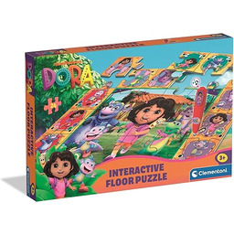Clementoni - Interaktywne puzzle podłogowe Dora the Explorer,