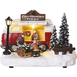 EMOS Dekoracyjny autobus w stylu retro jako sprzedawca