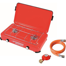 Rothenberger Industrial 35940 Dwupalnikowa Kuchenka Kempingowa Duo, Czerwony