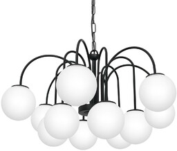 Luminex Lampa wisząca Berlin 12-punktowa czarna