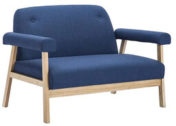 Elior 2-osobowa sofa tapicerowana Eureka 2B - granatowa