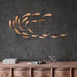Stylowy dekoracyjny metalowy element ścienny, 100% metal, 100