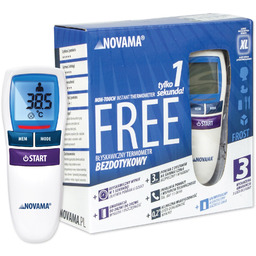 NOVAMA FREE COLORS FROST WHITE Termometr bezdotykowy, szybki