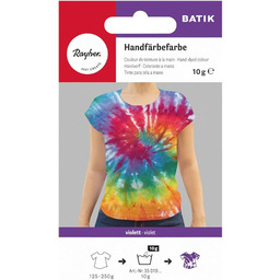 Rayher 35019314 Batik farba do rąk, fioletowy, torebka