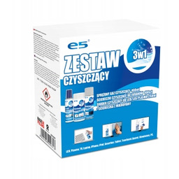 Zestaw czyszczący chusteczki do LCD sprężone