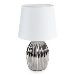 Eurofirany Lampa dekoracyjna 25x41 Vena 1 srebrna