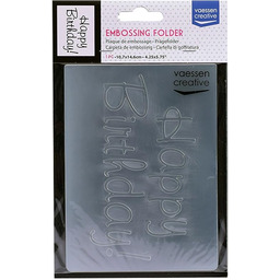 Vaessen Creative Folder Embossing, przezroczysty, 14,6 x 10,8