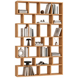 Edinos Premium Duży regał biblioteczka na książki olcha
