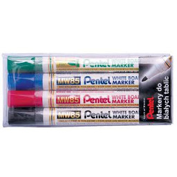 Marker do tablic suchościeralnych PENTEL MW85 mix 4