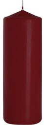 ŚWIECA WALEC KOLOR BURGUND 80/200 BISPOL
