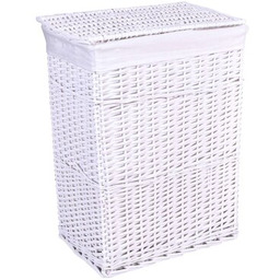 GOCKOWIAK Kosz na pranie 72L Biały Czujnik dymu