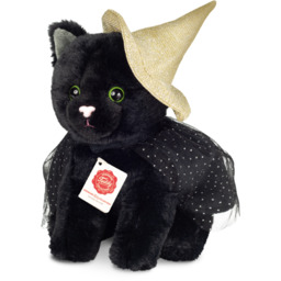 Maskotka Halloween Kotek w kapeluszu 20 cm Teddy