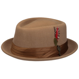 Stout Pork Pie Wool Felt Hat by Brixton,