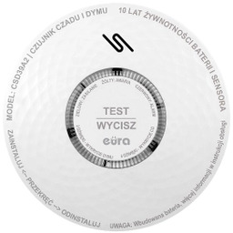 Eura-Tech Eura CSD-39A2 Czujnik czadu / dymu