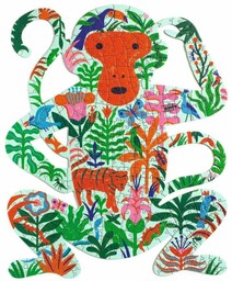 Artystyczne puzzle Małpka 350 el DJ07657-Djeco, puzzle