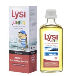 LYSI Tran islandzki dla dzieci mango-limonka, 240ml