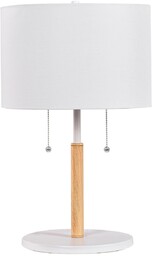 Lampa stołowa Fogo 2xE27 biała LP-0304/2T WH -