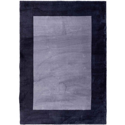 Dywan pluszowy Maximo ramka antracytowo-czarny