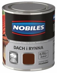 Farba Nobiles Dach i Rynna 0,75L Brąz czekoladowy