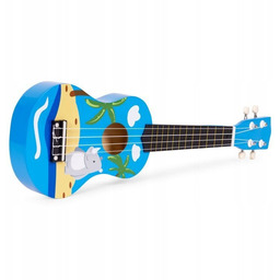 Gitara Ukulele dla dzieci drewniana 4 struny nylonowe