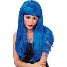 Rubie''s Oficjalna peruka glamour, kostium dla dorosłych, niebieska,