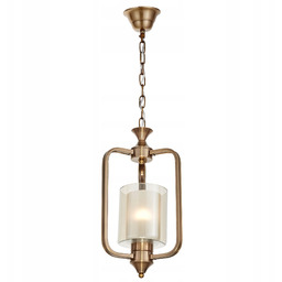 Lampa Wisząca Sufitowa Loft Zwis Oprawa E27 Mosiężna