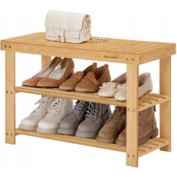 Ławka Szafka Na Buty Bambusowa 70 CM