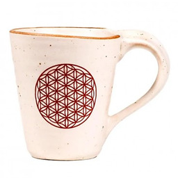 Ceramiczny kubek do herbaty i kawy Kwiat Życia,